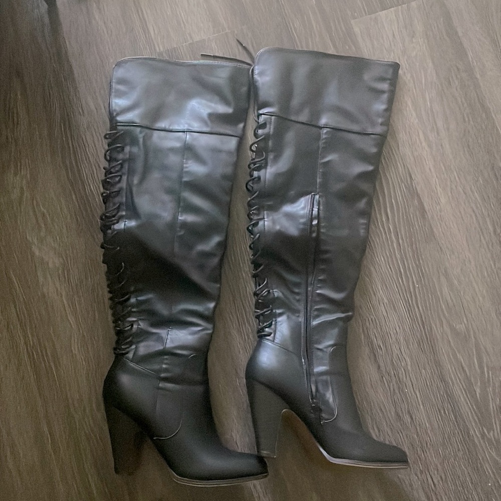 Black OTK boots